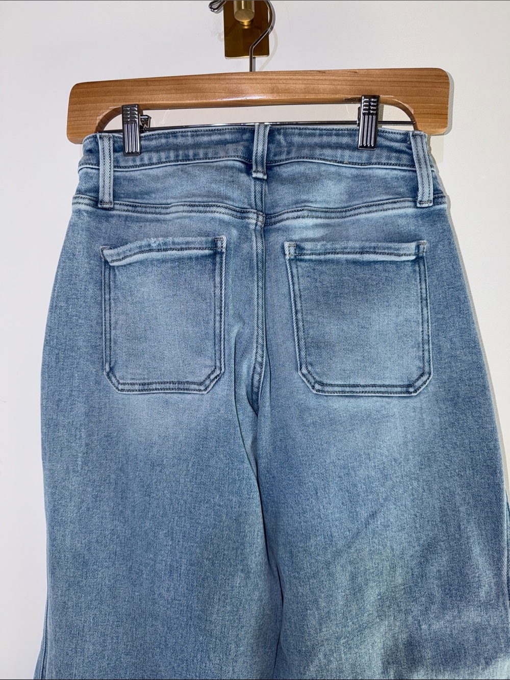 Flying Monkey Apus - High Rise Patch Pocket Wide Leg Jeans size 26” - Picture 7 of 8
